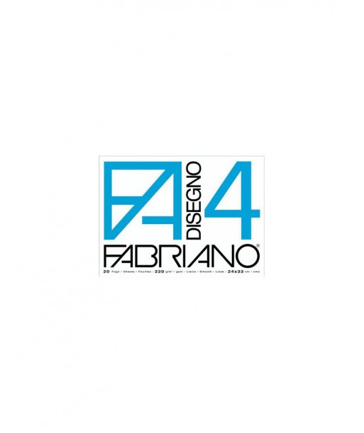 Album Da Disegno Fabriano 4 - 24x33 Cm - Ruvido - 200 G -  (Bianco)