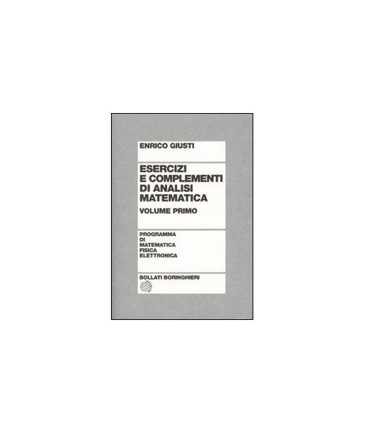 Esercizi e complementi di analisi matematica. Vol. 1
