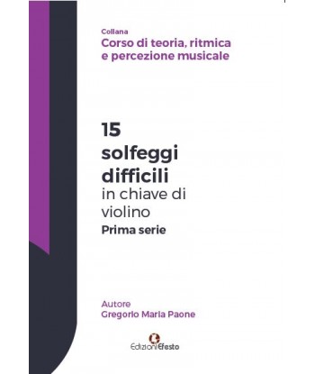 15 solfeggi difficili in chiave di violino prima serie