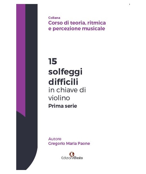 15 solfeggi difficili in chiave di violino prima serie